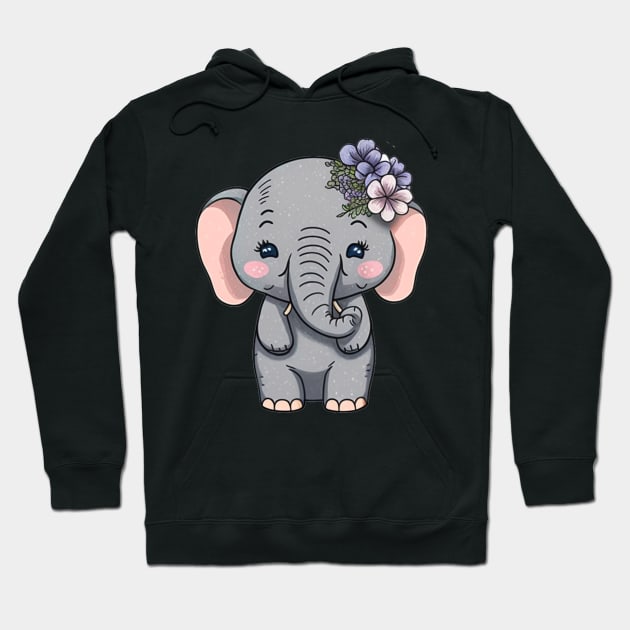 Baby Elephant Hoodie by yinon-h